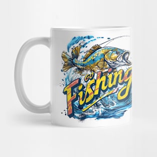 Fishing t-shirt Mug